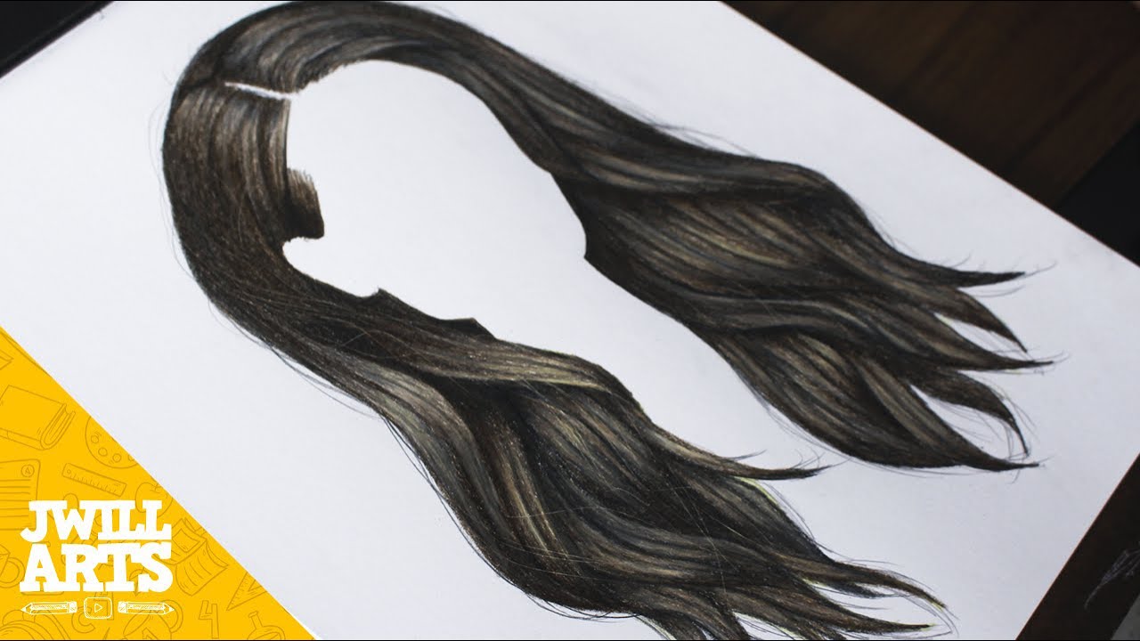 Como desenhar cabelo realista de 2 maneiras, de caneta e de lápis