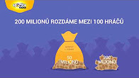 V Sportce nyní rozdáváme 200 milionů mezi 100 hráčů