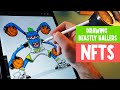 Creating NFT trading cards using Procreate