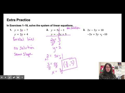 Algebra Lesson 5.4 notes Solving Special Systems of Linear Equations