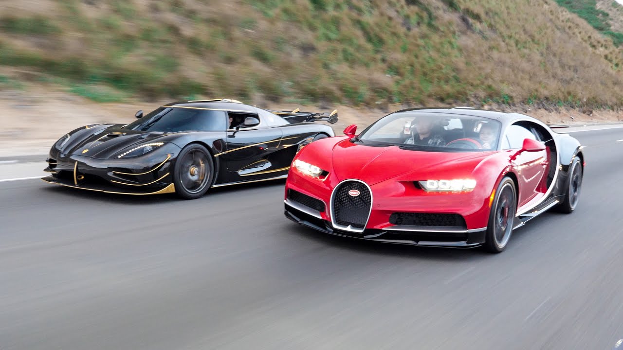 Side by side with Koenigsegg Agera and the Bugatti Chiron