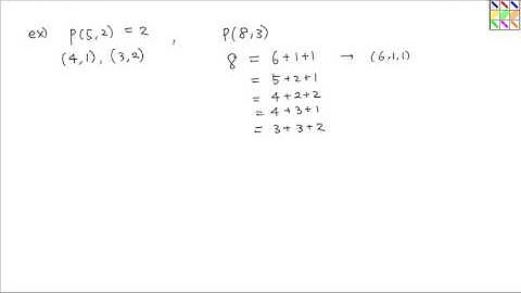 [Introduction to Combinatorics] Lecture 5. Integer partitions