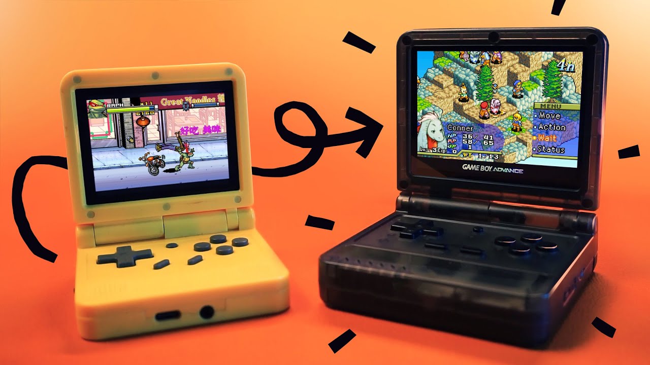 Powkiddy V90S 3.5-Inch Retro Foldable Handheld Game Console 