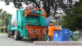 Perkhidmatan Kutipan Sampah Domestik / Sisa pepejal menggunakan lori sampah kompaktor