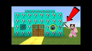 PopularMMOs Pat and Jen Minecraft: *CRAZY* BLUE LUCKY BLOCK HOUSE INVADERS!!! - Modded Mini-Game