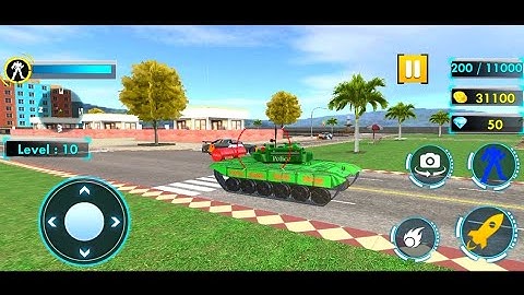 Tank Robot Games - Police Eagle Robot Car Game - Android Gameplay Part 4