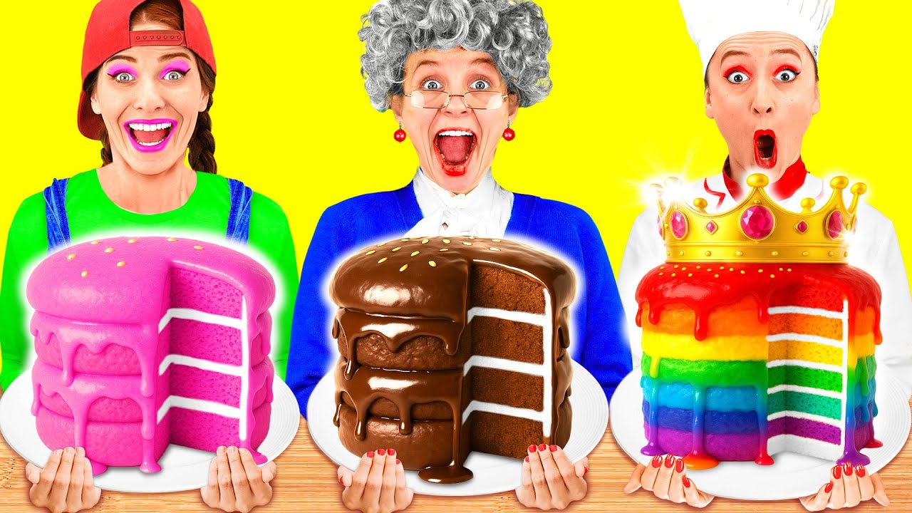 Я против Бабушки Кулинарный Челлендж Укрась Торт | Смешные Челленджи от TeenChallenge