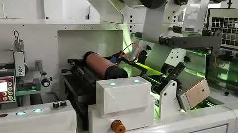 High-speed hybrid label finishing machine--flexo, cold foil, varnish, lamination, rotary die-cutting
