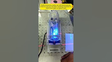 UV Laser Engraving Text & Logos on Glass Cups | HeatSign Demo