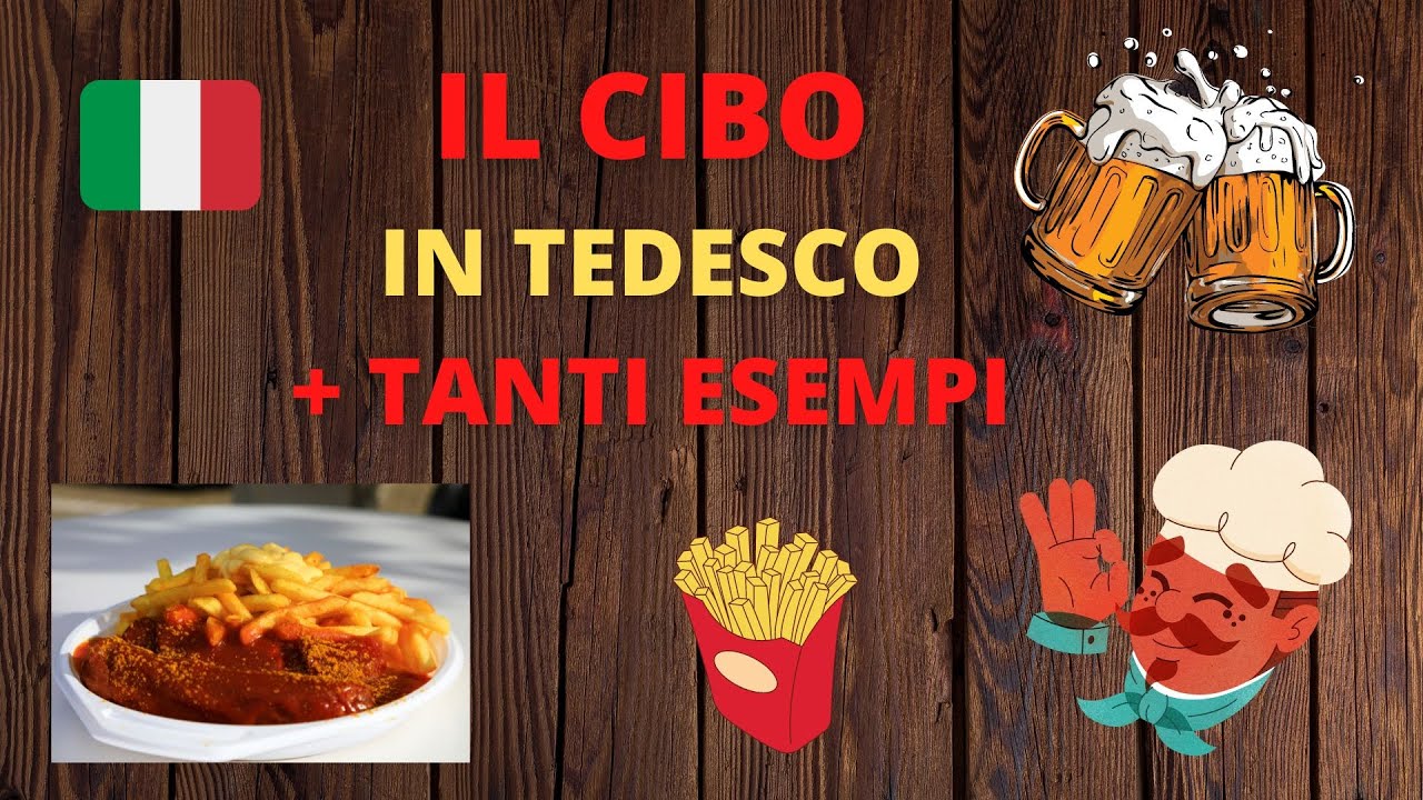 Il CIBO in TEDESCO  + TANTI ESEMPI | Imparare il tedesco | Corso online | 4K