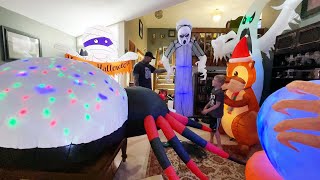 Filling Our Living Room and Front Yard with our Biggest Inflatables!