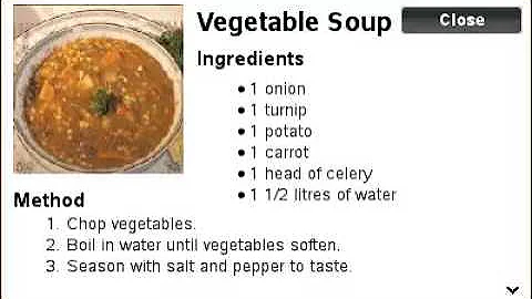 QML Recipes ListView example