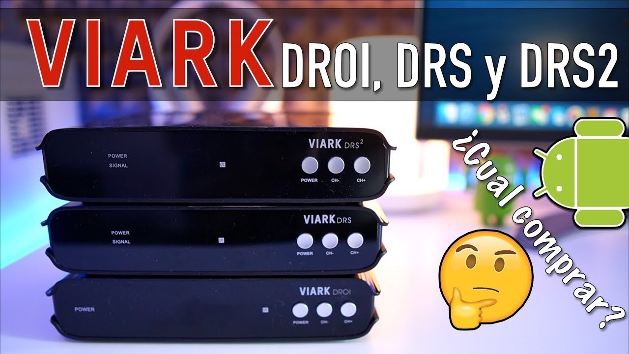 Receptor Satélite 4K VIARK DRS2, Android, WiFi , Bluetooth, color Negro