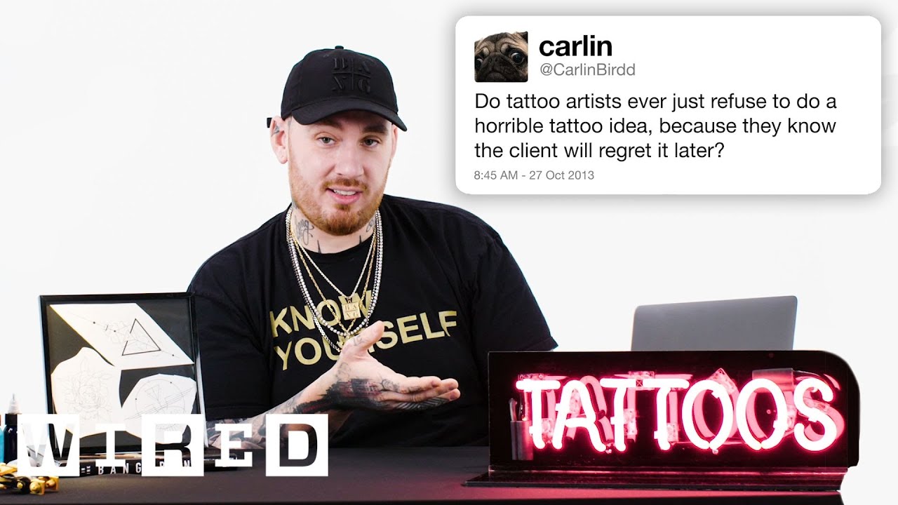Bang Bang Answers Tattoo Questions From Twitter | Tech Support | WIRED