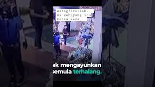 CCTV detik-detik Rizky bilar lempar lesti pakai bola biliar #leatikejora #rizkybilar #kdrt #short