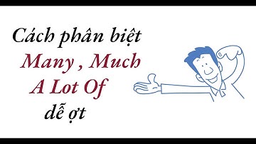 Cách phân biệt MANY, MUCH và A LOT OF dễ ợt!