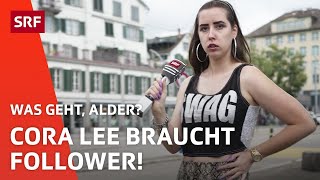 Cora Lee auf Follower-Suche