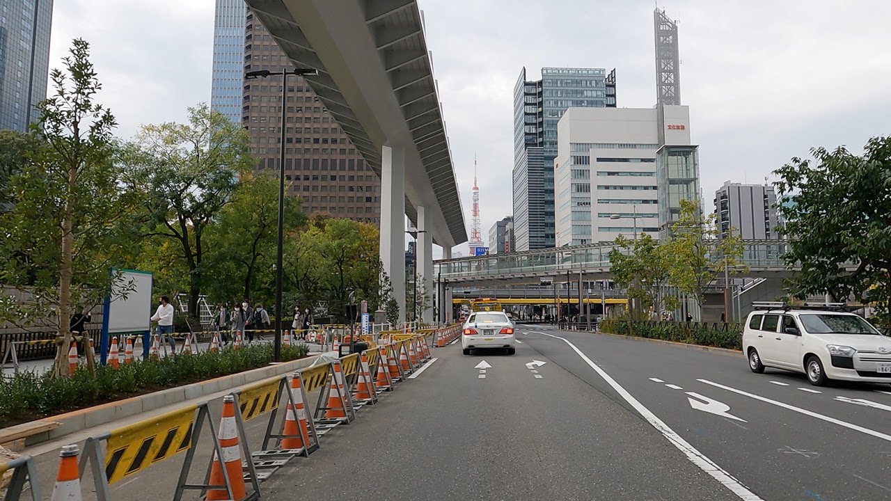 Tokyo Drive - Kodenmacho to Shinagawa [4K] JAPAN ASMR Driving No