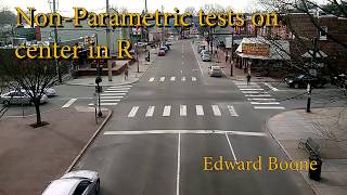 Non-Parametric tests for center in R