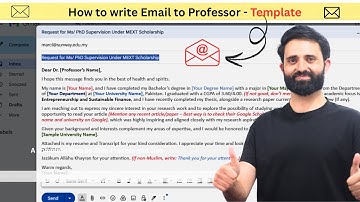 How to write Email to professor for Acceptance | Email Template