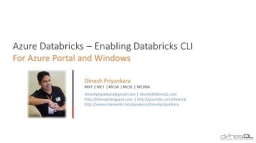 Azure Databricks – Enabling Databricks CLI for Azure Portal and Windows