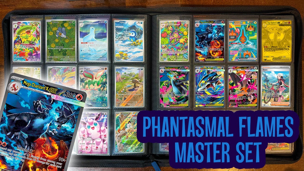 Pokemon Phantasmal Flames Complete Master Set — 214 карт + дополнения!