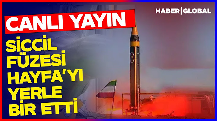 CANLI | İran İsrail'i Siccil Füzesi ile Vurdu! Hayda Onlarca Metrelik Dumanlar Yükseldi