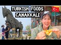 Eating Some Unusual TURKISH FOODS Exploring CANAKKALE