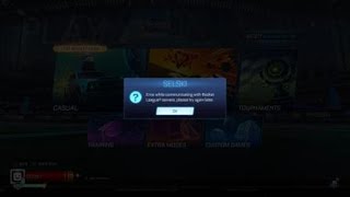 Error While Communicating With Rocket League Servers, Please Try Again Later Rl