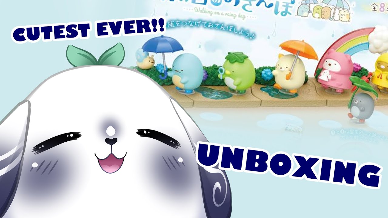 RAINY DAY FIGURES!! | Unboxing Sumikko Gurashi RE-MENT FIgures (A Walk in the Rainy Day)