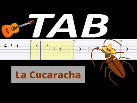 🎸 La Cucaracha - melodia TAB (gitara) 🎵 TABY I NUTY W OPISIE 🎼