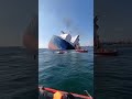 Going, Going, GONE!📦 Container Ship Loses Cargo in Rough Seas!😱🌊#CargoFail #LostAtSea #OceanDisaster