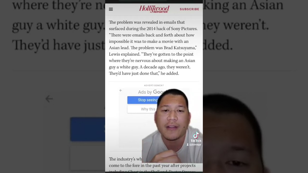 Hollywood's hatred of Asian men, prevents stories from being told