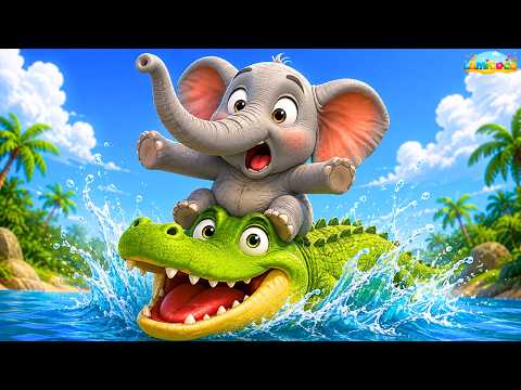 Ah ! les crocodiles 🐊 Comptine des animaux 🐘 Comptine et chanson pour enfants | LumiCoco Français