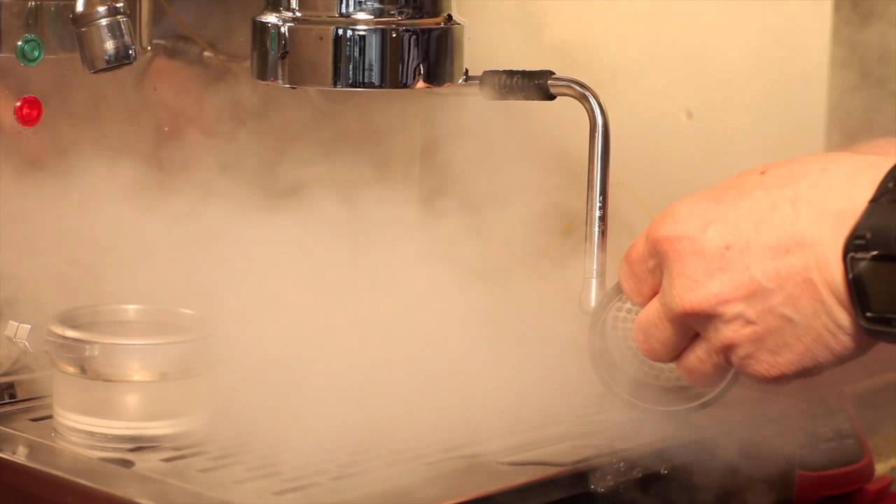 Espresso shower screen steam clean YouTube
