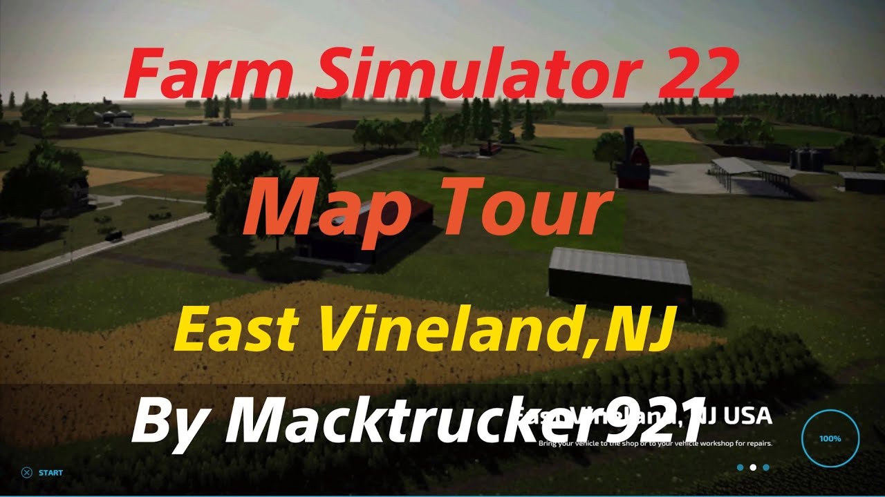 Farm Simulator 22/East Vineland,NJ USA First Look Map Tour/Live 18+/