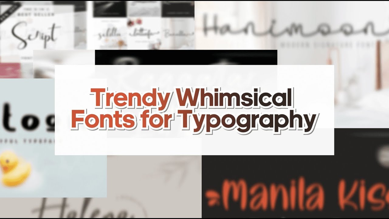 Whimsical Fonts Trendy Whimsical Fonts For Typography Mb Masterbundles Youtube