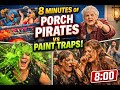 8 Minutes of Porch Pirates Getting Wrecked by Paint Traps (TOP Moments)