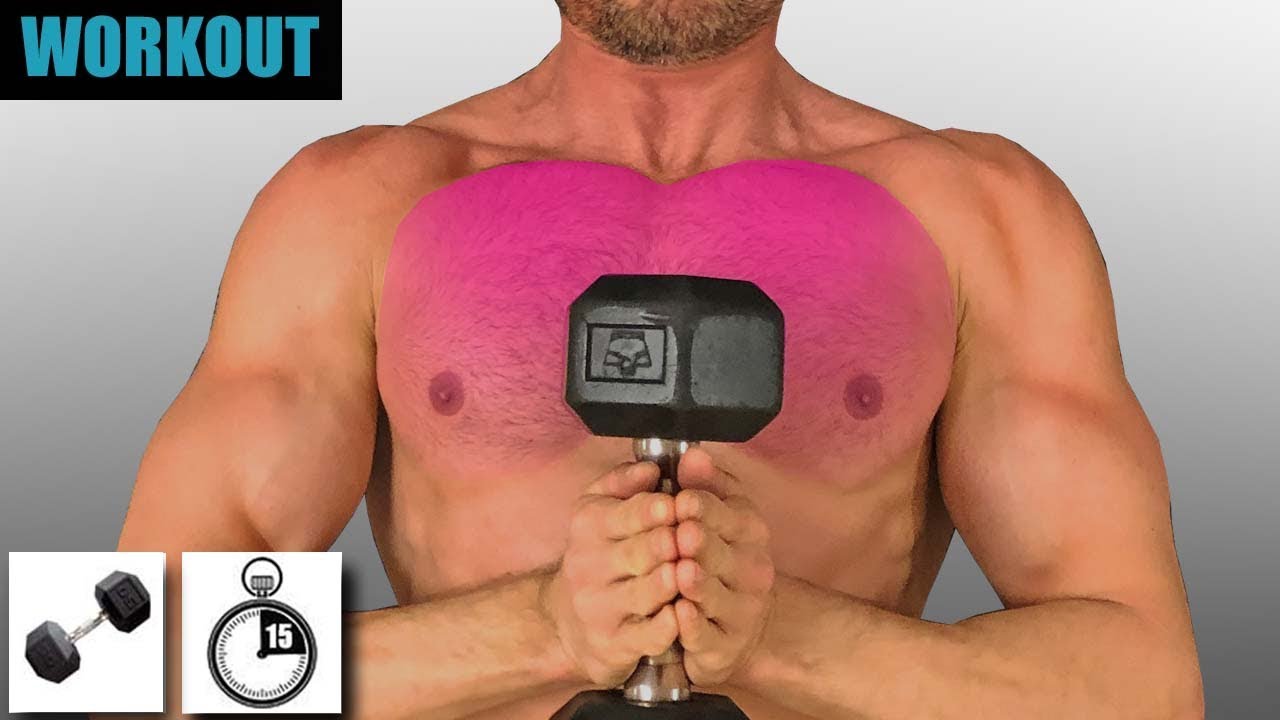 Chest Workout With Dumbbells Standing