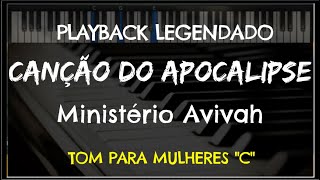 🎤 Canção do Apocalipse (PLAYBACK LEGENDADO no Piano – TOM FEMININO “C”) Avivah, by Niel Nascimento