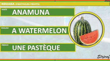 Lesson 7 - Fruits (1) _ How to learn Fante with English and French.