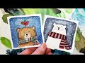 Watercolor Painting Ideas for Beginners/ Mini Monday Madness #15/ Brown bear and Polar Bear