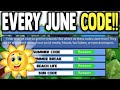 *EVERY* JUNE CODE!! | Build a Boat for Treasure ROBLOX