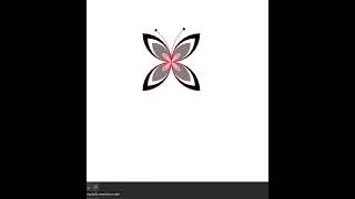 How to draw a butterfly in python. #turtle