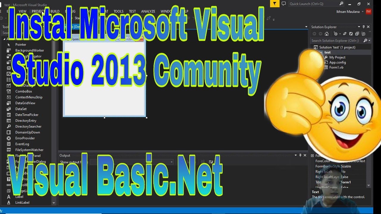 vb 2013  2022  Cara Instal VB.Net (Visual Studio 2013 Comunity) Terbaru 2020 Paling Mudah