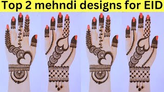 Top 2 Heart Shape Mehndi Design For Eid 2023 Mehandi Ka Design Easy Simple Dulhan Arabic Mehandi