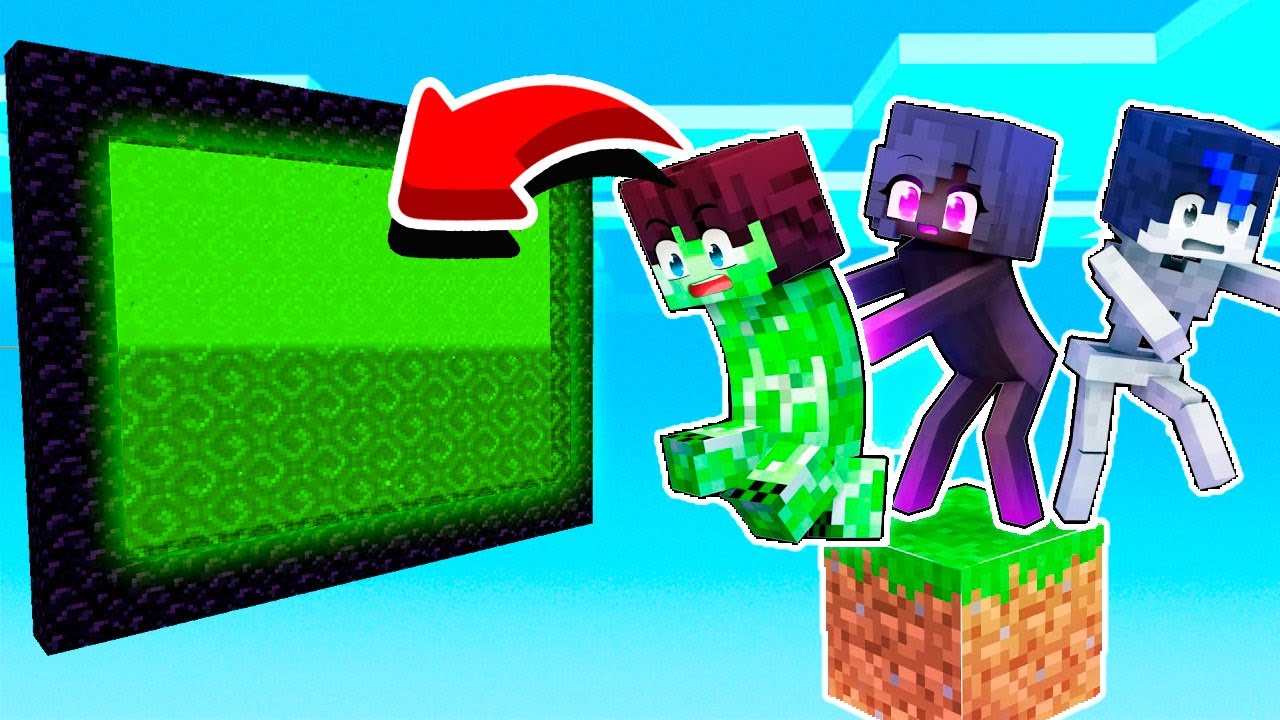 How To Make A Portal To The Aphmau On ONE BLOCK In