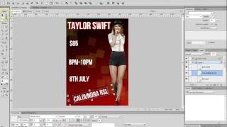 How To Make a Taylor Swift Tour Poster in Adobe Fireworks CS6