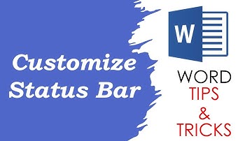 Customize Status Bar in Word Tamil | Word Tips & Tricks | How to Customize Status Bar in Word Tamil