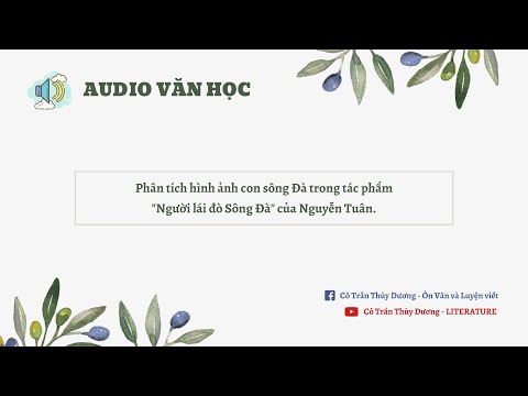 Video AUDIO VĂN HỌC | Phân tích hình ảnh con sông Đà trong... - youtube